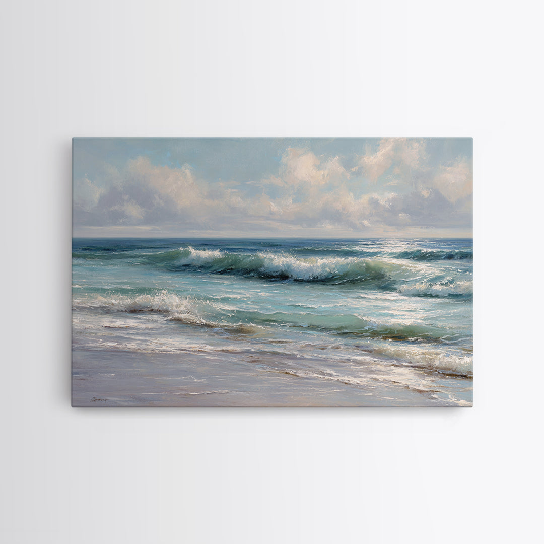 Stormy Ocean Wave Canvas Print, Black and White Art, Printable Art, Living Room Decor, Fine Art, Monochrome, Gallery Decor, BAW-3x2-38