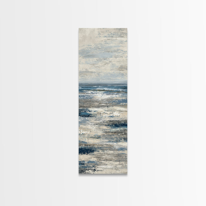 Abstract Ocean Horizon Framed Canvas Print, Beach Art, Abstract Art, Coastal Decor, Fine Art, Shore, Modern Art, Beach Wall Art, BEA-1x3-76