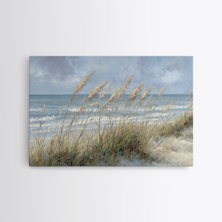 Sea Oats Swaying Canvas Print, Beach Art, Nautical Decor, Coastal Decor, Fine Art, Shore, Modern Decor, Fine Art Print, BEA-3x2-33