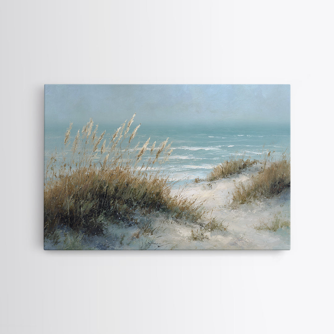 Sea Oats Swaying Canvas Print, Beach Art, Nautical Decor, Coastal Decor, Fine Art, Shore, Modern Decor, Fine Art Print, BEA-3x2-57