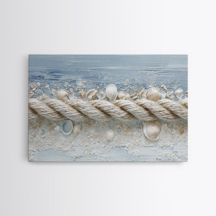 Seashell Collection Painted Like Natural Specimens Canvas Print, Beach Art, Statement Artwork, Coastal Decor, Shore, BEA-3x2-80