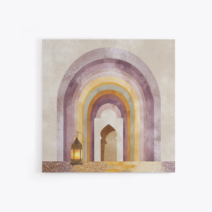 Neutral Rainbow Arches Framed Canvas Print, Boho Art, Printable Art, Living Room Decor, Fine Art, Bohemian, Neutral Decor, BOH-1x1-27