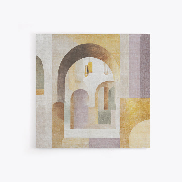 Neutral Rainbow Arches Canvas Print, Boho Art, Art Print, Living Room Decor, Fine Art, Bohemian, Digital Print, Printable Art, BOH-1x1-99