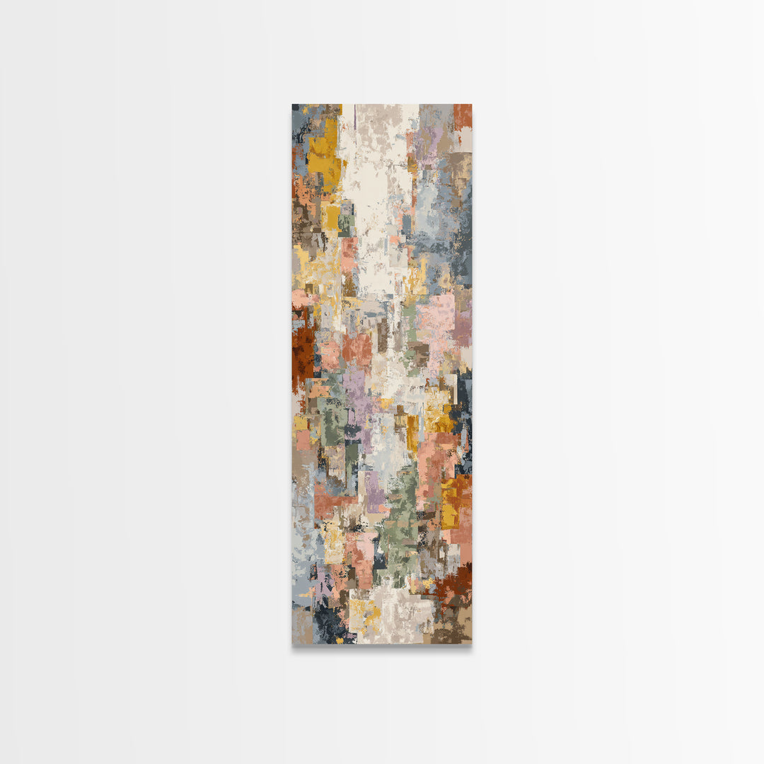 Tribal Neutral Pattern Canvas Print, Boho Art, Modern Decor, Living Room Decor, Fine Art, Bohemian, Wall Decor, Prints, BOH-1x3-2