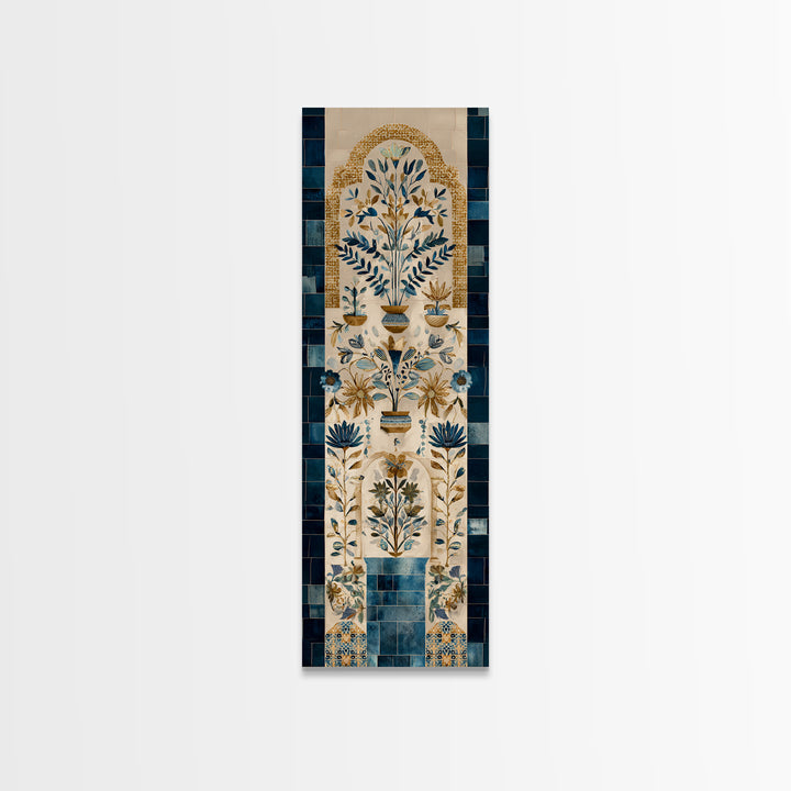 Hand Painted Moroccan Arch Canvas Print, Boho Art, Living Room Decor, Fine Art, Bohemian, Modern Decor, Fine Art Print, BOH-1x3-7