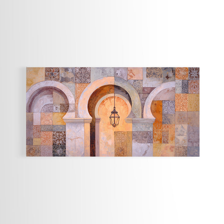 Neutral Rainbow Arches Canvas Print, Boho Art, Set of 3 Prints, Living Room Decor, Fine Art, Bohemian, Contemporary Art, BOH-2x1-71