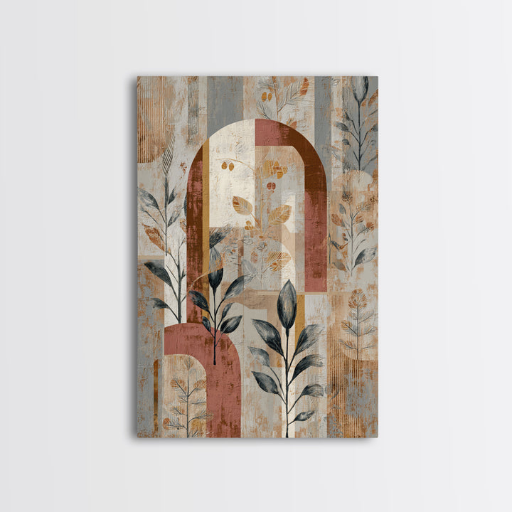 Neutral Rainbow Arches Canvas Print, Boho Art, Living Room Decor, Abstract Art, Bohemian, Modern Decor, Fine Art Print, BOH-2x3-35