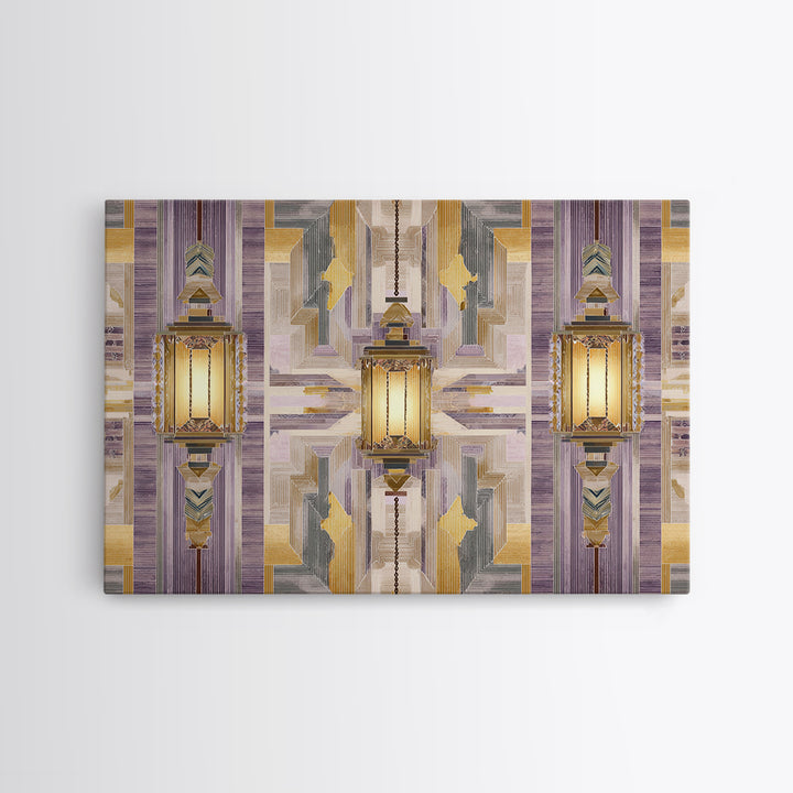 Macrame Geometric Fringe Pattern Framed Canvas Print, Boho Art, Printable Art, Living Room Decor, Fine Art, Bohemian, BOH-3x2-59