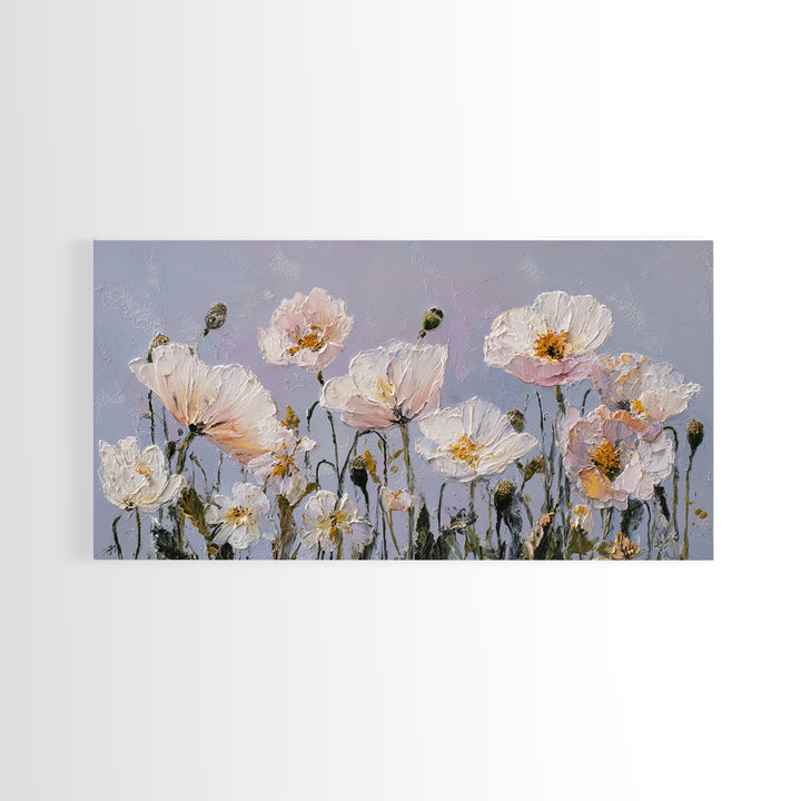 Poppy Field Botanical Study Canvas Print, Botanical Art, Home Gift, Living Room Decor, Fine Art, Botanic, Boho Wall Art, BOT-2x1-61