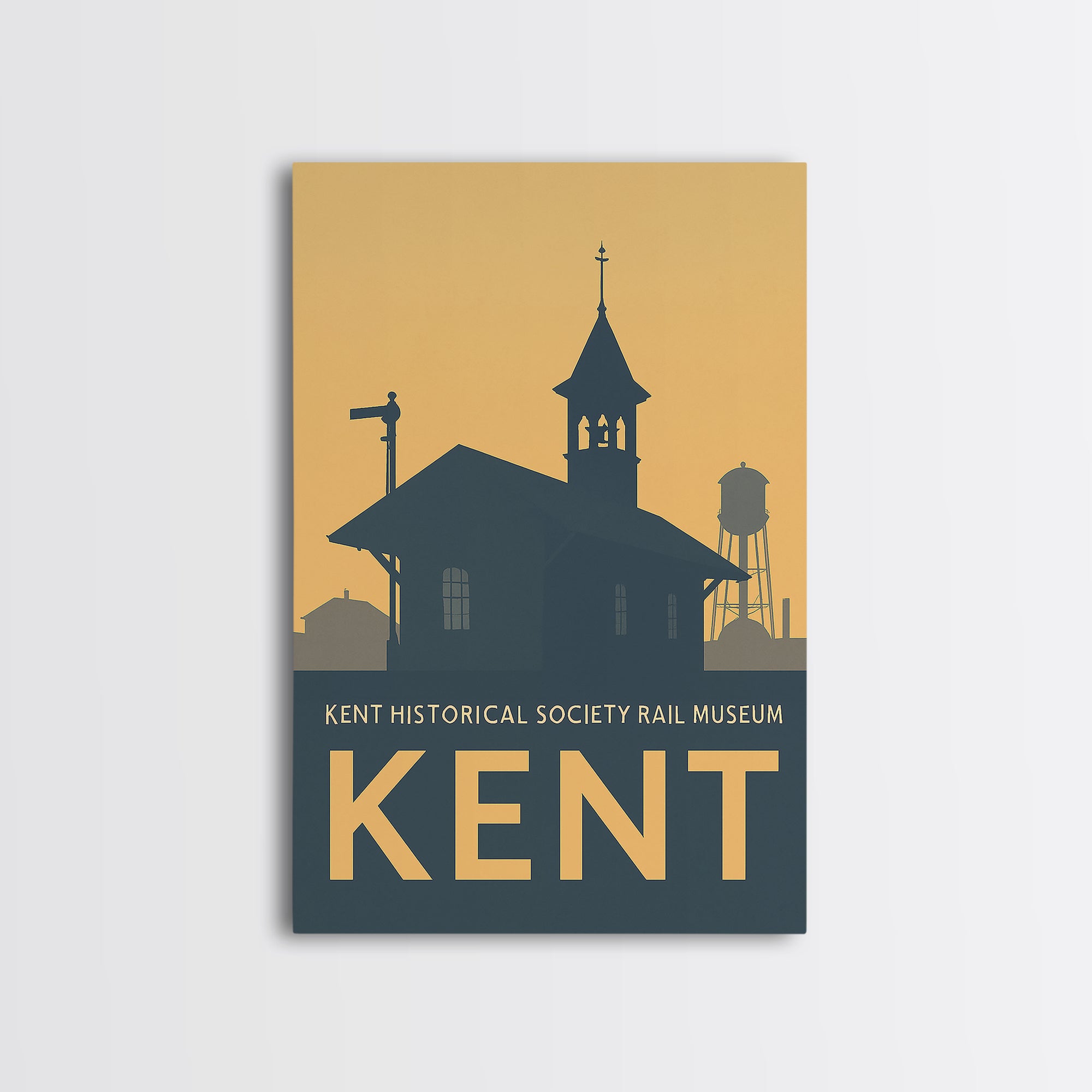Kent Washington Travel Poster, Canvas Print, Vintage City Poster Art ...