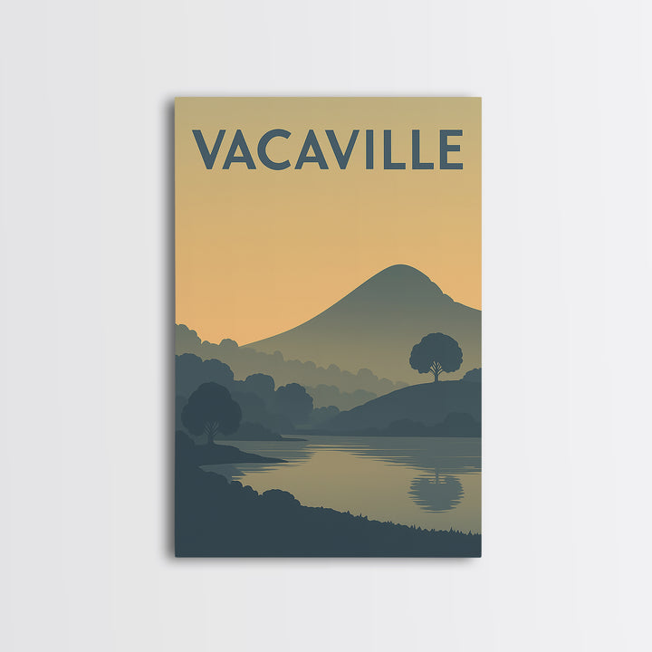 Vacaville California Travel Poster, Canvas Print, Vintage City Poster Art, Vacaville Travel Art, Vintage Travel Art, Travel Poster Set