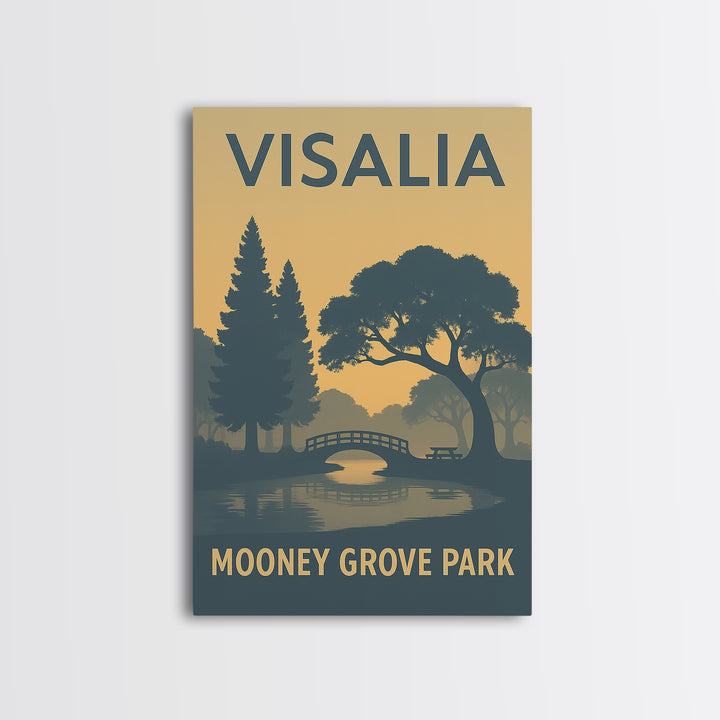 Visalia California Travel Poster, Canvas Print, Sunset Skyline Wall Art, Visalia Wall Art, Office Decor, Travel Art Print, Travel Wall Decor