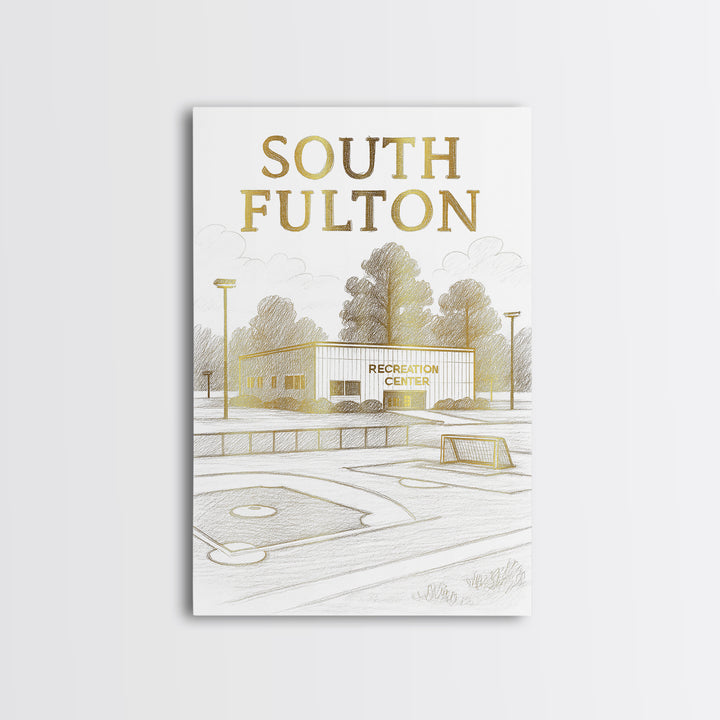 South Fulton Georgia Travel Poster, Canvas Print, Minimalist Poster Art, South Fulton Travel Art, Travel Art Print, City Travel Prints