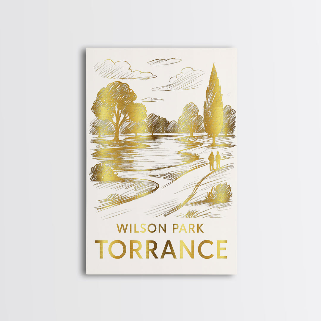 Torrance Travel Poster, Framed Canvas Print, Elegant City Illustration, Torrance Wall Art, Fine Art Print, Travel Poster Set, Home Decor