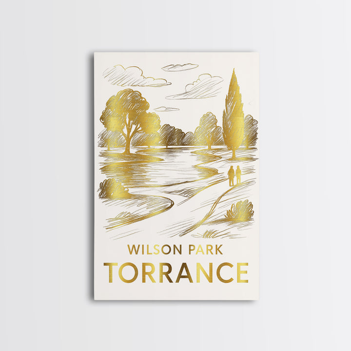 Torrance Travel Poster, Framed Canvas Print, Elegant City Illustration, Torrance Wall Art, Fine Art Print, Travel Poster Set, Home Decor