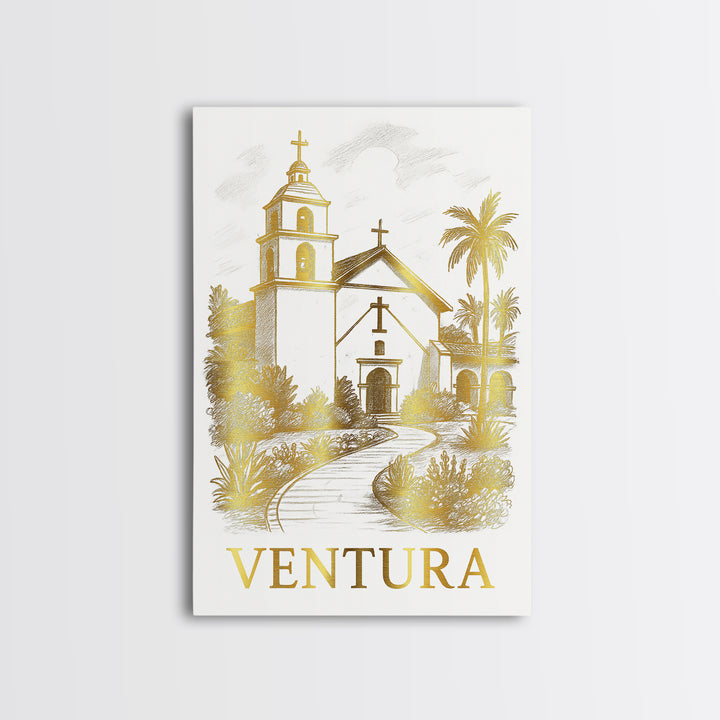 Ventura Travel Poster, Canvas Print, Minimalist Poster Art, Ventura Poster Print, Home Office Decor, Travel Poster Set, City Travel Prints