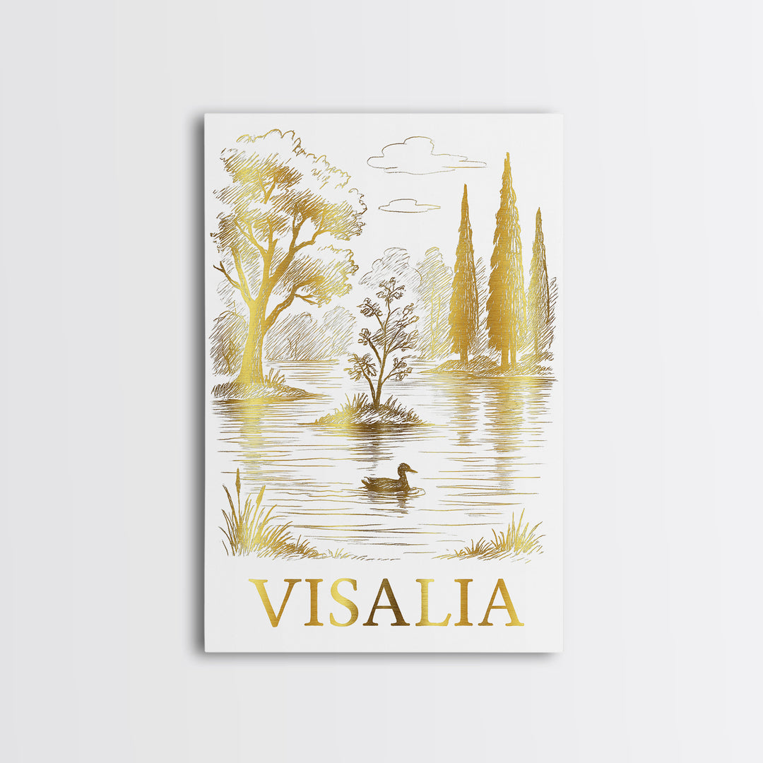 Visalia Travel Poster, Canvas Print, Minimalist Poster Art, Visalia Travel Art, Vintage Travel Art, Travel Poster Art, Fine Art Print