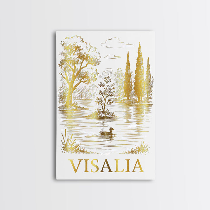 Visalia Travel Poster, Canvas Print, Minimalist Poster Art, Visalia Travel Art, Vintage Travel Art, Travel Poster Art, Fine Art Print