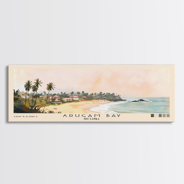 Arugam Bay, Sri Lanka Watercolor Print, Vacation Gift, Sri Lanka Wall Art, Vacation Wall Art, Vacatation Memories, Beach Decor, Beach Or Lakehouse Art