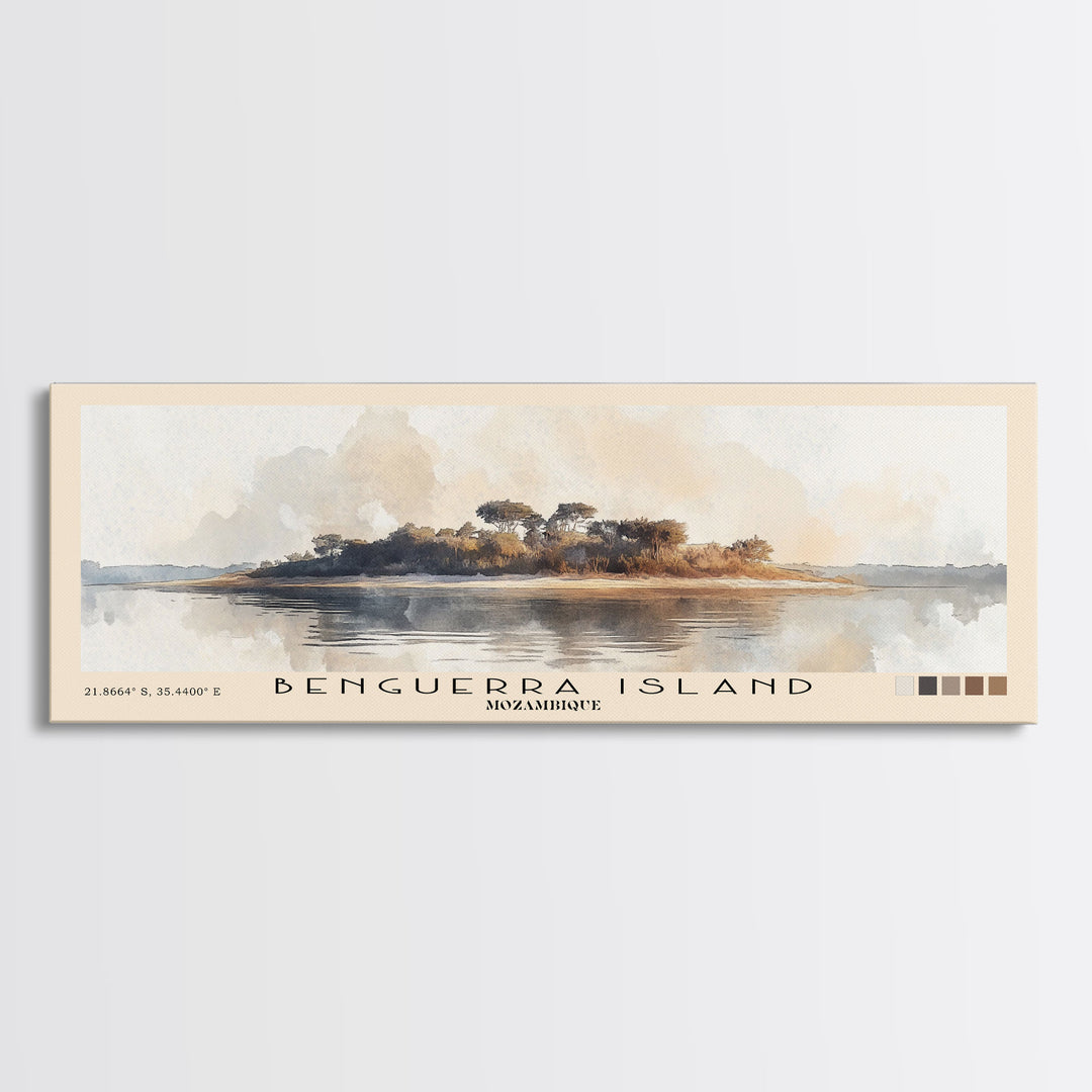 Benguerra Island, Mozambique Watercolor Print, Vacation Gift, Mozambique Wall Art, Vacation Wall Art, Vacatation Memories, Beach Decor, Beach Or Lakehouse Art