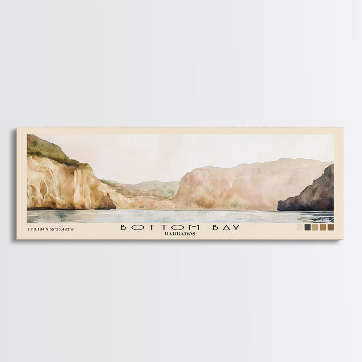 Bottom Bay, Barbados Watercolor Print, Vacation Gift, Barbados Wall Art, Vacation Wall Art, Vacatation Memories, Beach Decor, Beach Or Lakehouse Art