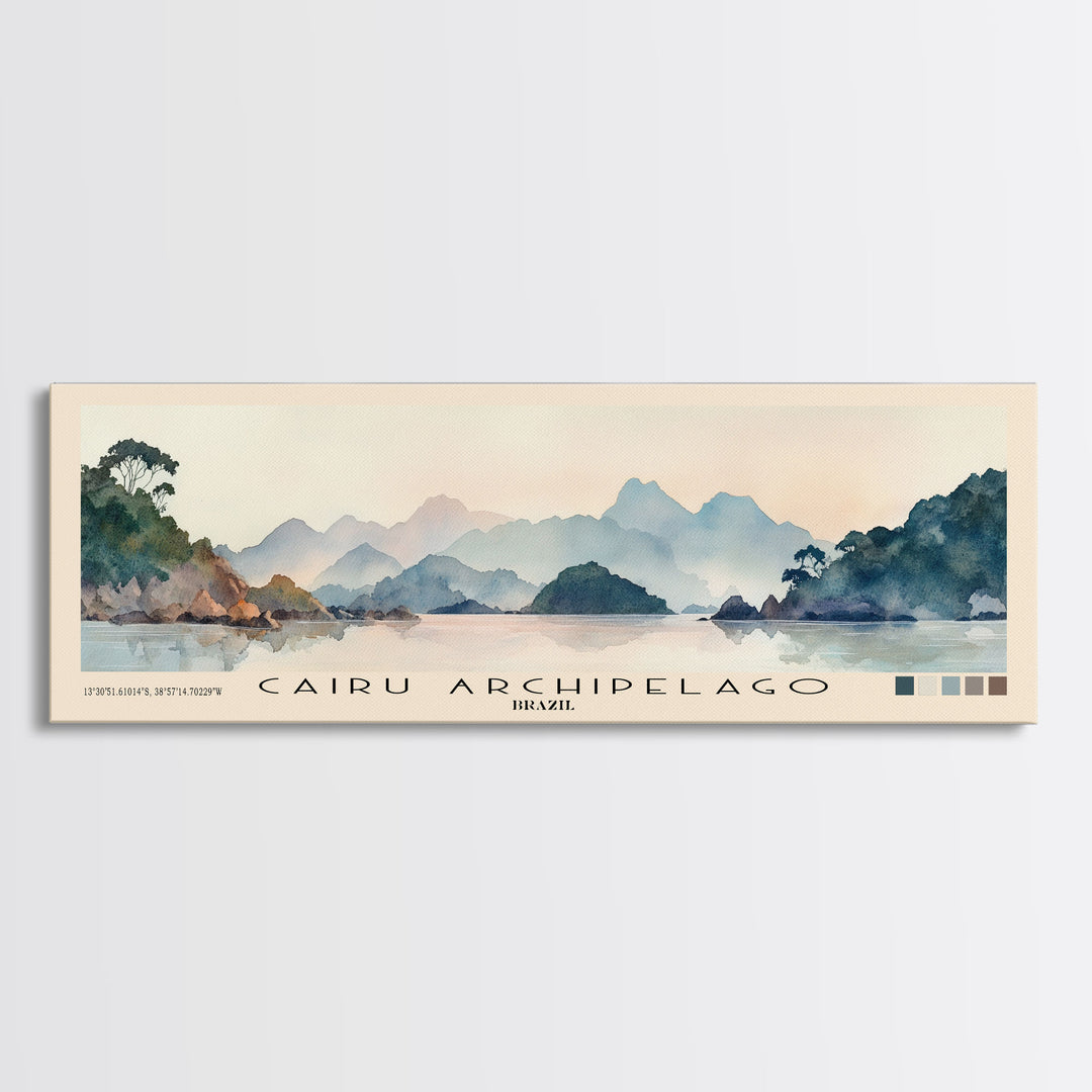 Cairu Archipelago, Brazil Watercolor Print, Vacation Gift, Brazil Wall Art, Vacation Wall Art, Vacatation Memories, Beach Decor, Beach Or Lakehouse Art