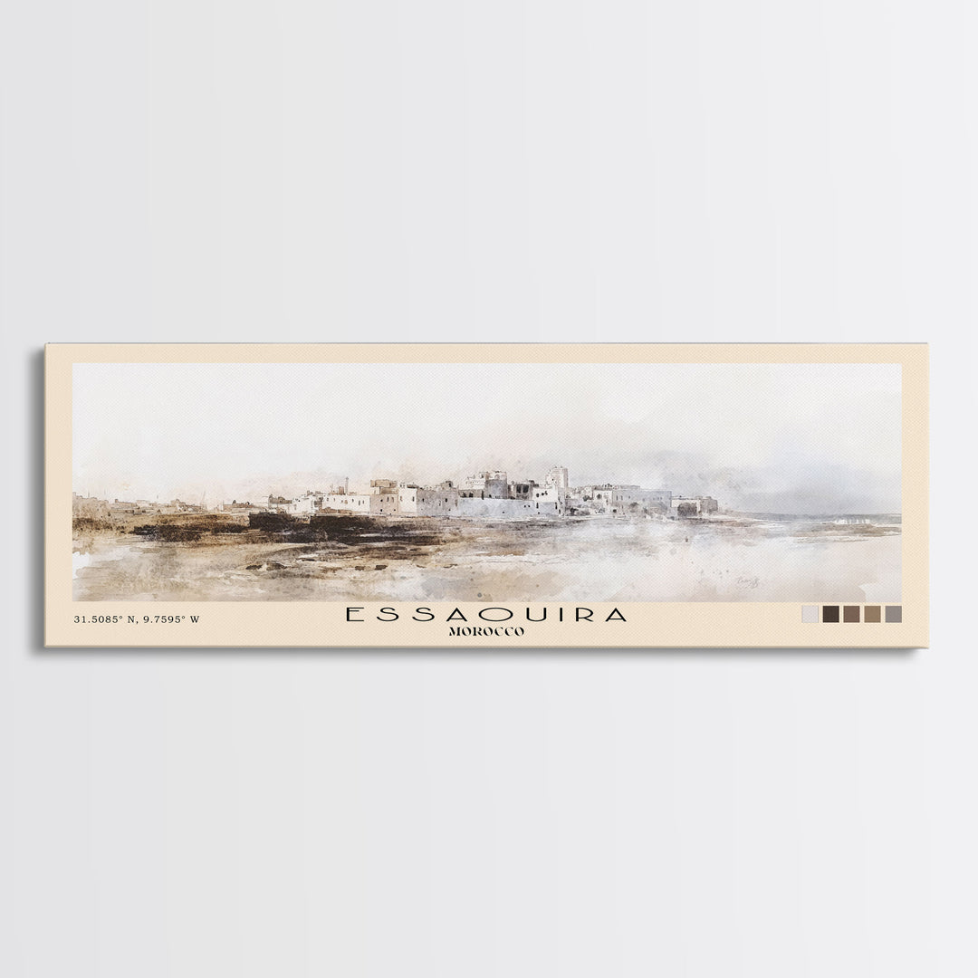 Essaouira, Morocco Watercolor Print, Vacation Gift, Morocco Wall Art, Beach Painting, Beach Decor, Beach Or Lakehouse Art