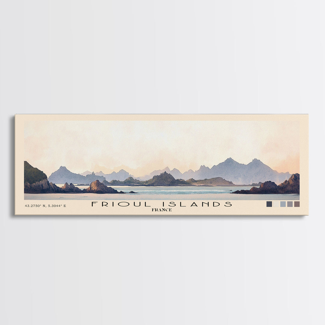 Frioul Islands, France Watercolor Print, Vacation Gift, France Wall Art, Vacation Wall Art, Vacatation Memories, Beach Decor, Beach Or Lakehouse Art