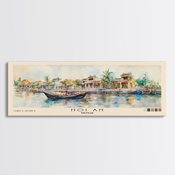 Hoi An, Vietnam Watercolor Print, Vacation Gift, Vietnam Wall Art, Vacation Wall Art, Vacatation Memories, Beach Decor, Beach Or Lakehouse Art