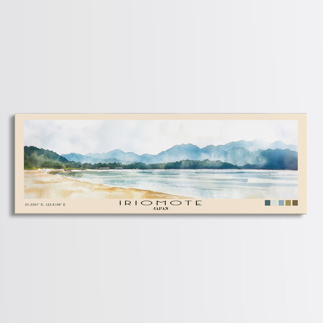 Iriomote, Japan Watercolor Print, Vacation Gift, Japan Wall Art, Vacation Wall Art, Vacatation Memories, Beach Decor, Beach Or Lakehouse Art