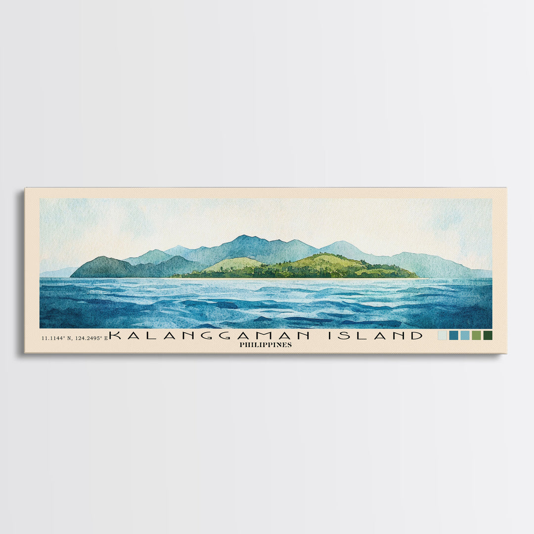 Kalanggaman Island, Philippines Watercolor Print, Vacation Gift, Philippines Wall Art, Vacation Wall Art, Vacatation Memories, Beach Decor, Beach Or Lakehouse Art