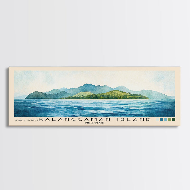 Kalanggaman Island, Philippines Watercolor Print, Vacation Gift, Philippines Wall Art, Vacation Wall Art, Vacatation Memories, Beach Decor, Beach Or Lakehouse Art