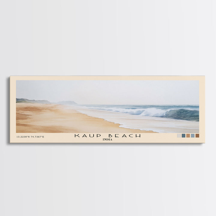 Kaup Beach, India Watercolor Print, Vacation Gift, India Wall Art, Beach Painting, Beach Decor, Beach Or Lakehouse Art