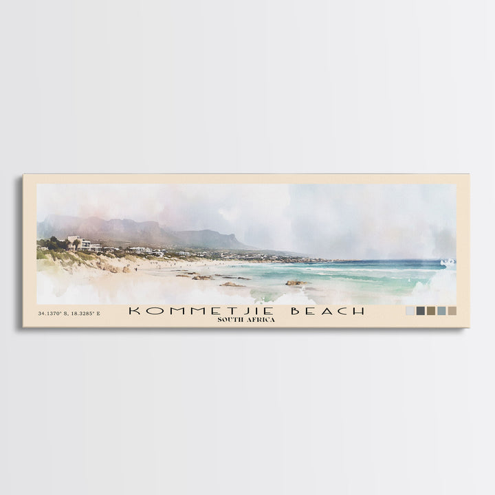 Kommetjie Beach, South Africa Watercolor Print, Vacation Gift, South Africa Wall Art, Vacation Wall Art, Vacatation Memories, Beach Decor, Beach Or Lakehouse Art