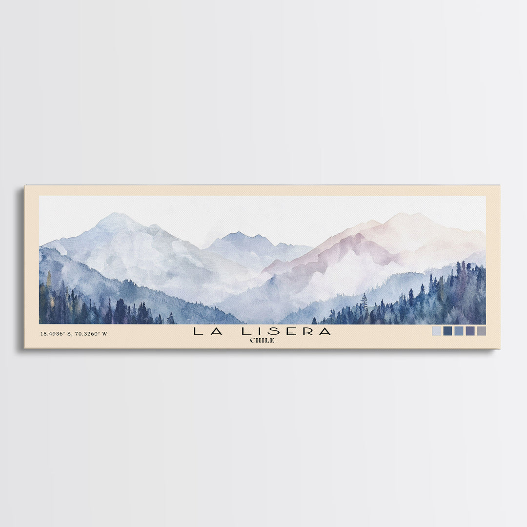 La Lisera, Chile Watercolor Print, Vacation Gift, Chile Wall Art, Beach Painting, Beach Decor, Beach Or Lakehouse Art