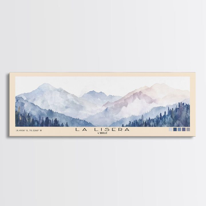 La Lisera, Chile Watercolor Print, Vacation Gift, Chile Wall Art, Beach Painting, Beach Decor, Beach Or Lakehouse Art