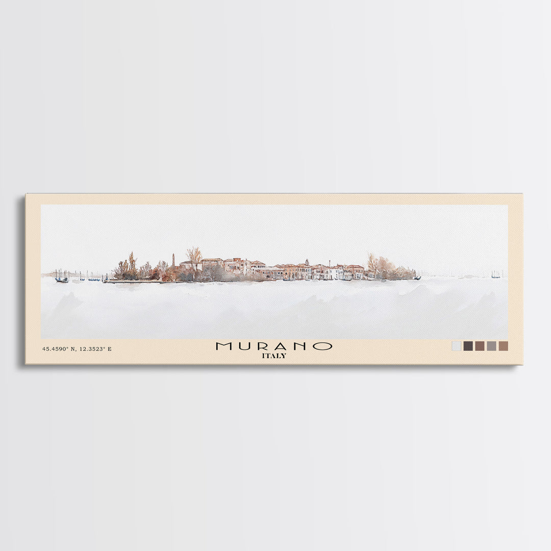 Murano, Italy Watercolor Print, Vacation Gift, Italy Wall Art, Vacation Wall Art, Vacatation Memories, Beach Decor, Beach Or Lakehouse Art