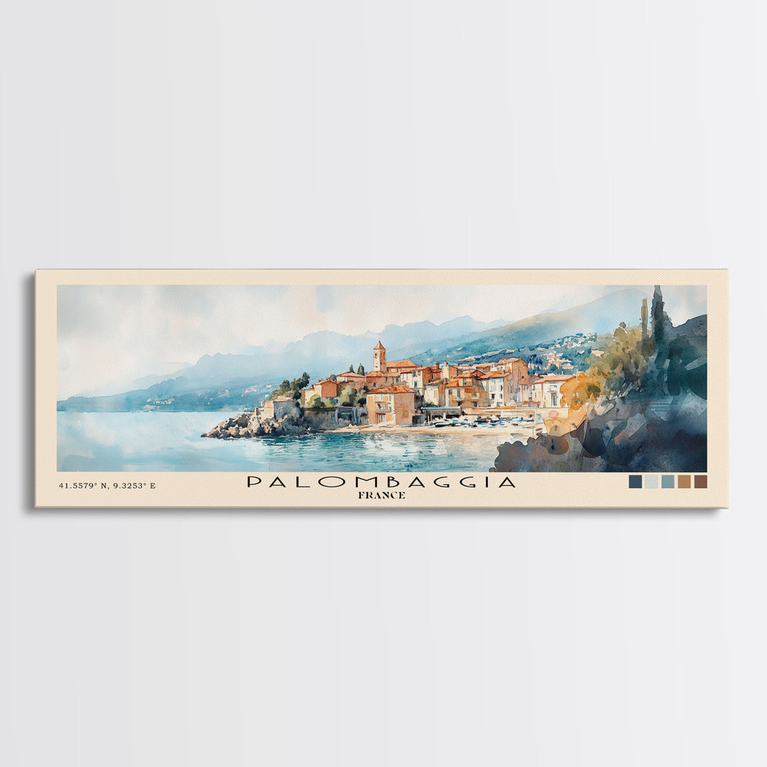 Palombaggia, France Watercolor Print, Vacation Gift, France Wall Art, Beach Painting, Beach Decor, Beach Or Lakehouse Art