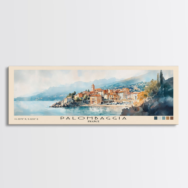 Palombaggia, France Watercolor Print, Vacation Gift, France Wall Art, Beach Painting, Beach Decor, Beach Or Lakehouse Art