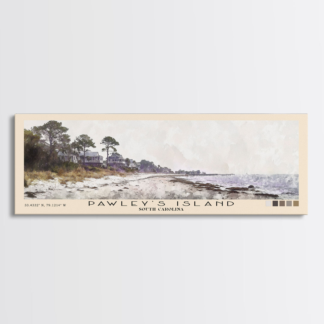 Pawley's Island, South Carolina Watercolor Print, Vacation Gift, South Carolina Wall Art, Beach Painting, Beach Decor, Beach Or Lakehouse Art