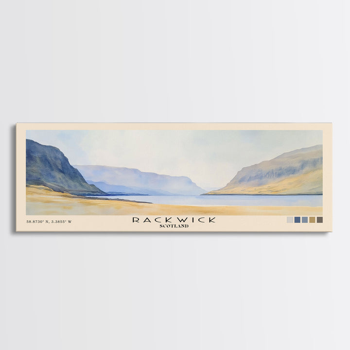 Rackwick, Scotland Watercolor Print, Vacation Gift, Scotland Wall Art, Vacation Wall Art, Vacatation Memories, Beach Decor, Beach Or Lakehouse Art