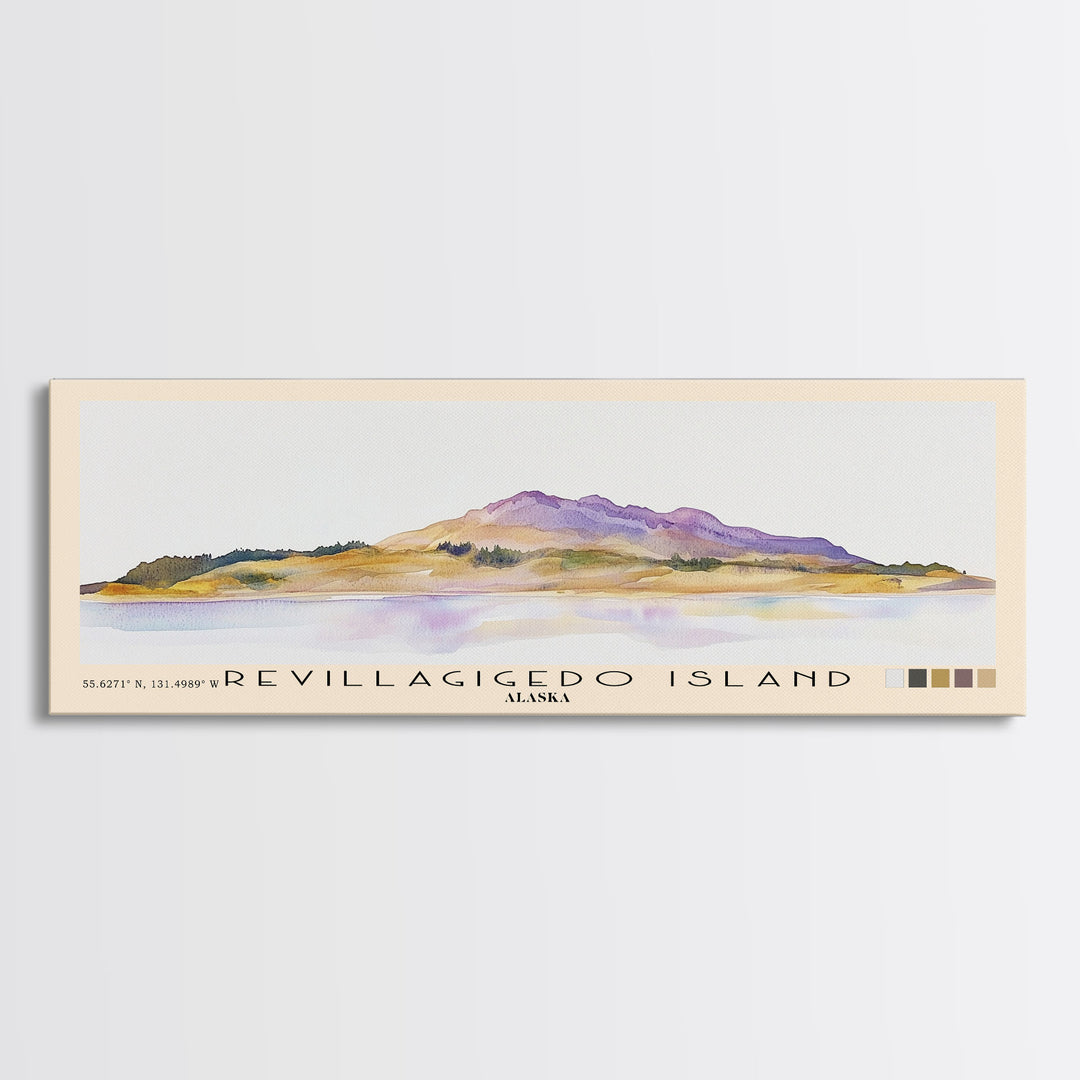 Revillagigedo Island, Alaska Watercolor Print, Vacation Gift, Alaska Wall Art, Vacation Wall Art, Vacatation Memories, Beach Decor, Beach Or Lakehouse Art