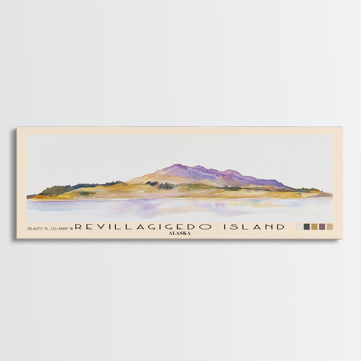 Revillagigedo Island, Alaska Watercolor Print, Vacation Gift, Alaska Wall Art, Vacation Wall Art, Vacatation Memories, Beach Decor, Beach Or Lakehouse Art