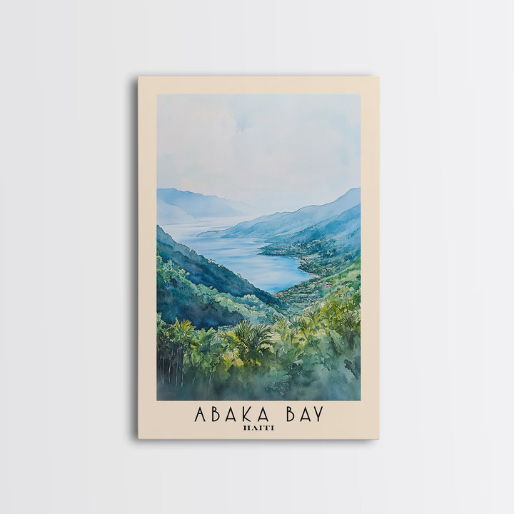 Abaka Bay, Haiti Watercolor Print, Vacation Gift, Haiti Wall Art, Beach Painting, Beach Decor, Beach Or Lakehouse Art