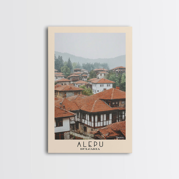Alepu, Bulgaria Watercolor Print, Vacation Gift, Bulgaria Wall Art, Beach Painting, Beach Decor, Beach Or Lakehouse Art
