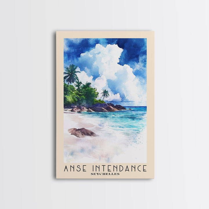 Anse Intendance, Seychelles Watercolor Print, Vacation Gift, Seychelles Wall Art, Vacation Wall Art, Vacatation Memories, Beach Decor, Beach Or Lakehouse Art