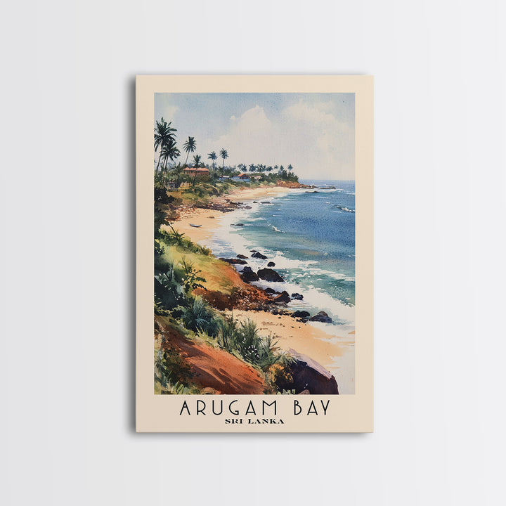Arugam Bay, Sri Lanka Watercolor Print, Vacation Gift, Sri Lanka Wall Art, Vacation Wall Art, Vacatation Memories, Beach Decor, Beach Or Lakehouse Art