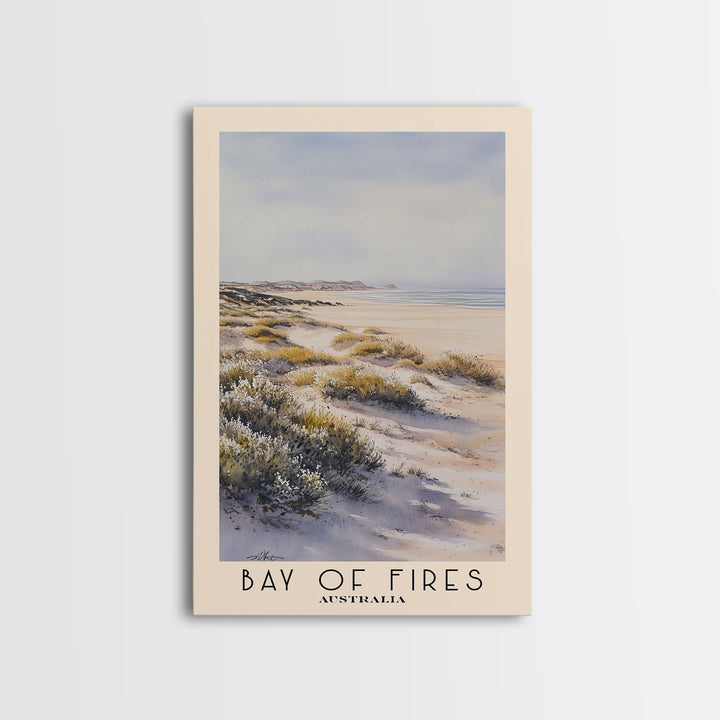 Bay of Fires, Australia Watercolor Print, Vacation Gift, Australia Wall Art, Vacation Wall Art, Vacatation Memories, Beach Decor, Beach Or Lakehouse Art