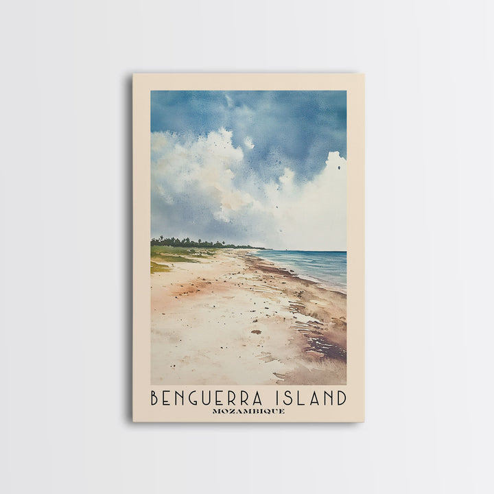 Benguerra Island, Mozambique Watercolor Print, Vacation Gift, Mozambique Wall Art, Vacation Wall Art, Vacatation Memories, Beach Decor, Beach Or Lakehouse Art