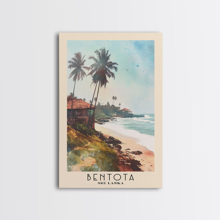 Bentota, Sri Lanka Watercolor Print, Vacation Gift, Sri Lanka Wall Art, Beach Painting, Beach Decor, Beach Or Lakehouse Art